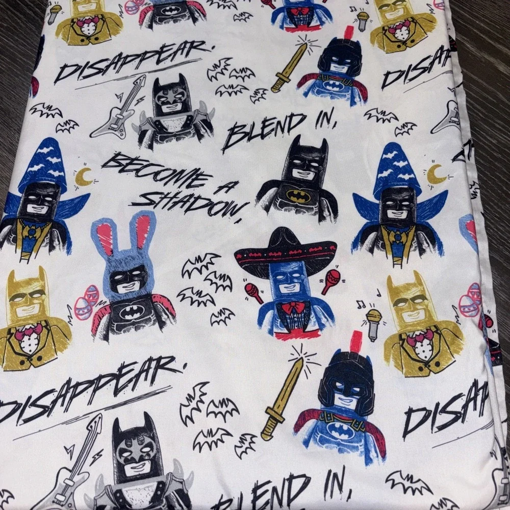 Lego Batman Movie Twin Flat Sheet DC‎ Comics Warner Brothers Superhero Fabric